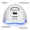 LED LED DILLER DRIED SUN X5MAX UV GEL RAYE CLEAR USB Charge Professional Manicure Equipment 240415