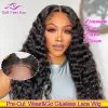 Perruques usuless usules et perruques de cheveux humains Brésilien Brésilien Deep Wave 4x6 HD Lace Fermeure Wig pré-coupe Wigless Wig Prêt à aller douceur douce