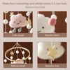 1set Baby Crib Mobile Rattles Cartoon Cloud Star Wood Wind Chime Bell Hanging Toys Room Cot Decors Gifts 240418