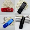 Unidades 10pcs/lote 2.0 USB Flash Pen Drive Metal + Color de plástico USB Sticks 64GB 128GB 4GB 8GB 16GB 32GB USB Pendrive Logotipo personalizado gratis