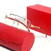 Designer óculos de sol masculinos feminino Óculos de sol quadrados leopardo de madeira dupla haste nariz ponte clássica de metal Óculos de sol Eyewear uv400 vidro anti -reflexão