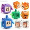 Decompression Toy Funny Big Eyes Robot Cube Decompression Toys 6sided Playable Sensory Toys Stress Relief Gifts for Children Adult d240424