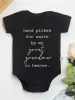 Handgeborenen met één stuks geplukt pasgeboren schattige babymeisjes kleren zwart katoen onesies esthetisch patroon mode peuter huis romper pyjama's groothandel