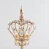 Ljushållare Luxury vardagsrum Holder Crystal Gold Votive Decoration Bougeoir Transparent en Verre Home Decorations