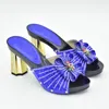 Dress Shoes Latest African Style Lady's Slippers Women's Decorated With Rhinestones High Heels For Women Ladies Party