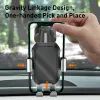 Partes Baseus Car Soporte de teléfono STANKS para iPhone Xiaomi Strong Suction Cup Monte Montaje 360 Soporte de automóvil de gravedad ajustable