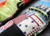 Women's Jeans Men's Designer Patchwork Color Stitching Denim Trousers Hole American Flag