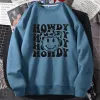 Polos Howdy Yall Pullover Sweat-shirt Cowboy Cowgirl Southern Western Sweat à capuche Country Style Harajuku Aesthetic Graphic Sweethirt