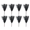Decorative Flowers 8pcs/set Realistic Appearance Artificial Pampas Grasses Flower Any Space Fake Plants