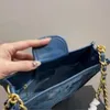 Сумка с высокой четкой xioxiangfeng модная повседневная ковбойская подмышка Hobo Blandering Haddle Chain Одинокое ручное управление поперечным телом