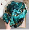 Шарфы Birdtree Real Silk Print Scarf Women 2024 Весенняя осень универсальная мода мягкая роскошная мама подарок A41152QC