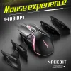 Muizen bedrade gaming muis computer 8 knopaanpassing kantoorbedrijf Ergonomische muis USB optische muizen voor laptop pc