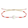 Bracelets de charme kelitch colorido feminino jóias miyuki bead tecido de bracelete simples cadeia de corda