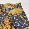 Blu l leggero stampa di ricamo a cucitura lavaggio vecchi jeans v designer mans molla e autunno in vita sciolto pantalone fiore giallo casual casual casual