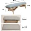 機器Angnya Beveled Nail Art Hand Pillow Folding SolidWood REST for Nails Manicure Table PU Leath Rest Nail Stand Holder