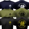 T-shirts Frankrijk para sas 1st Marine Infantry Parachute Regiment Special Forces Men T-shirt Korte casual oneck mannen kleding