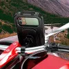 Stands Waterproof Case Cykeltelefonhållare Cykel Motorcykelstyret Baksyn Bakvy Mirror Mobiltelefonstativ Hållare för iPhone Xiaomi Samsung