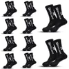 10 Paar Socken Männer Frauen Sportsocken Nicht-Schlupf-Silikon-Fußball-Socken hochwertiger Outdoor-Sport-Baseball-Tennis-Fußball-Socken 240418