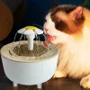 浄化器猫の水噴水オートフィルター透明猫の飲酒者USB電気ミュート猫のためのフィルタリング酒飲みを再循環する水局