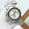 European fashion five needle timing quartz watch