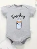 One-Pieces Drinking Buddies Funny Twin Baby Onesies Summer Cotton Newborn Boys Girls Clothes Pajamas Short Sleeve Comzy Infant Outfits