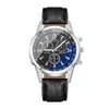 Hot Blue Light Glass Belt Men's Watch Fashion Gift Quartz Watch grossist för herrtillverkare