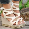 Sandales pour les femmes 2024 Céde de mode d'été Casual non glissée Peep Toe Platform Round Head Elegant Talon Modern Woman Sandale