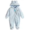 Autumn inverno de inverno macacão urso estilo bebê coral lã de lã de lã de capuz macho macho meninas menino garoto recém-nascido Toddle roupas 09m