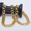 Mens Golden Chain Cuban Chain Mens Fashion Jewelry 18-24 Link Chain