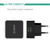 Ladegeräte Orico QC2.0/QC3.0 18W Schnellladegerät USB -Wandladegerät Reiseadapter für iPhone Samsung Xiaomi Huawei mit Mikro -USB -Kabel