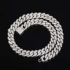 Fashion Bling Hip Hop Jewelry 925 Sterling Silver Iced Out 10mm Moissanite Cuban Link Chain