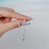Stud -oorbellen 2024 roestvrijstalen kubieke zirkonia ketting oorbuien voor vrouwen kleine sterrenmaan hangende kraakbeen piercing sieraden