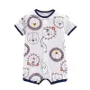 Une piezas 2023 Baby Boys Mompers Summer Baby Girl Clothing Kids Clothing de manga corta 100% Algodón recién nacido Jumpsuits 024m