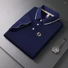Modèle d'été de polos masculin imprimé top à la mode et décontracter les tricots de cou de polo à cou avec un design de collier de contraste