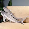 Cushions 60140cm Kawaii Great White Shark Stuffed Animal Toys Shark Pillow Plush Toys High Quality Anime Gift Doll for Kid Children Toys