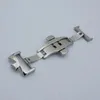 Maikes 18 20mm高Quliaty Silver Gold Rose Butthly Deployment Watch Band Double Push Button Buckle Clasp 240409