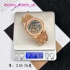 AP Diving poignet Regarder Royal Oak Series 15407or Rose Gold Hollow Double Pendule Watch Men's Fashion Business Causal Business Mécanique Sports