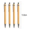 Stylos 30/50/100 PCS BAMBOO Wood Ballpoint Point 1,0 mm Astuce Blue Black Ink Office Bure