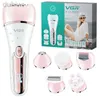 Epilator VGR Electric Women Epilator Female Shaver Leg Body Hair Removal Lip Chin Depilatory Lady Bikini Trimmer Facial Hair Remover D240424