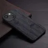 Étui des étui de téléphone portable pour iPhone 15 14 13 12 11 Pro Max Mini XR X XS Max 7 8 Plus Funda Bamboo Wood Pattern Couverture en cuir de luxe Casse Capa D240424