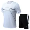 Sets Men Women Running Sets Gym Fitness Shirts+Shorts Competition Running Set Jogging and field Sportswear Sprint Marathon Clothes