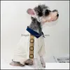 Abbigliamento per cani camicie per cani designer abiti per animali domestici abbigliamento estivo primavera per cagnolini medio chihuahua Yorkies bldog con un dh9jb a due battini