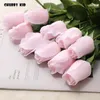 Decorative Flowers 10pcs! Real Touch High Simulation Branch Stem Latex Rose Hand Feel Felt Artificial Silicone Home Wedding