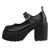 Dress Shoes Black Super Hoge Heel Mary Jane Women 2024 Goth Chunky Platform Pumps Woman Plus Size Buckle Party Lolita 42