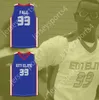 Aangepast elke naam heren jeugd/kinderen tacko val 33 elk 1 leer 1 elite aau blauw basketbal jersey 2 top gestikt s-6xl