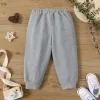 Pants Patpat Baby Boy/Girl Solid Elasticized Midj Sweatpants Joggers Pants