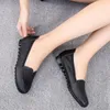 Casual Shoes Genuine Leather Women's Single Doudou Daily Real Small White Black Standard 's Work