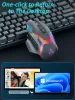 MICE RGB Wireless Wide Bluetooth -gamingmuis voor gamer 10000dpi Laptop Computer Muis voor Windows Andriod Ergonomische muizen Silient