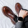 Британский стиль мужская повседневная бизнес обувь