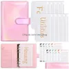 Wrap with Binder Gift Budget Zipper Envelopes Cash for Budgeting Money Organizer Drop Delivery Home Garden Festive Party Sup Dhdlu ing